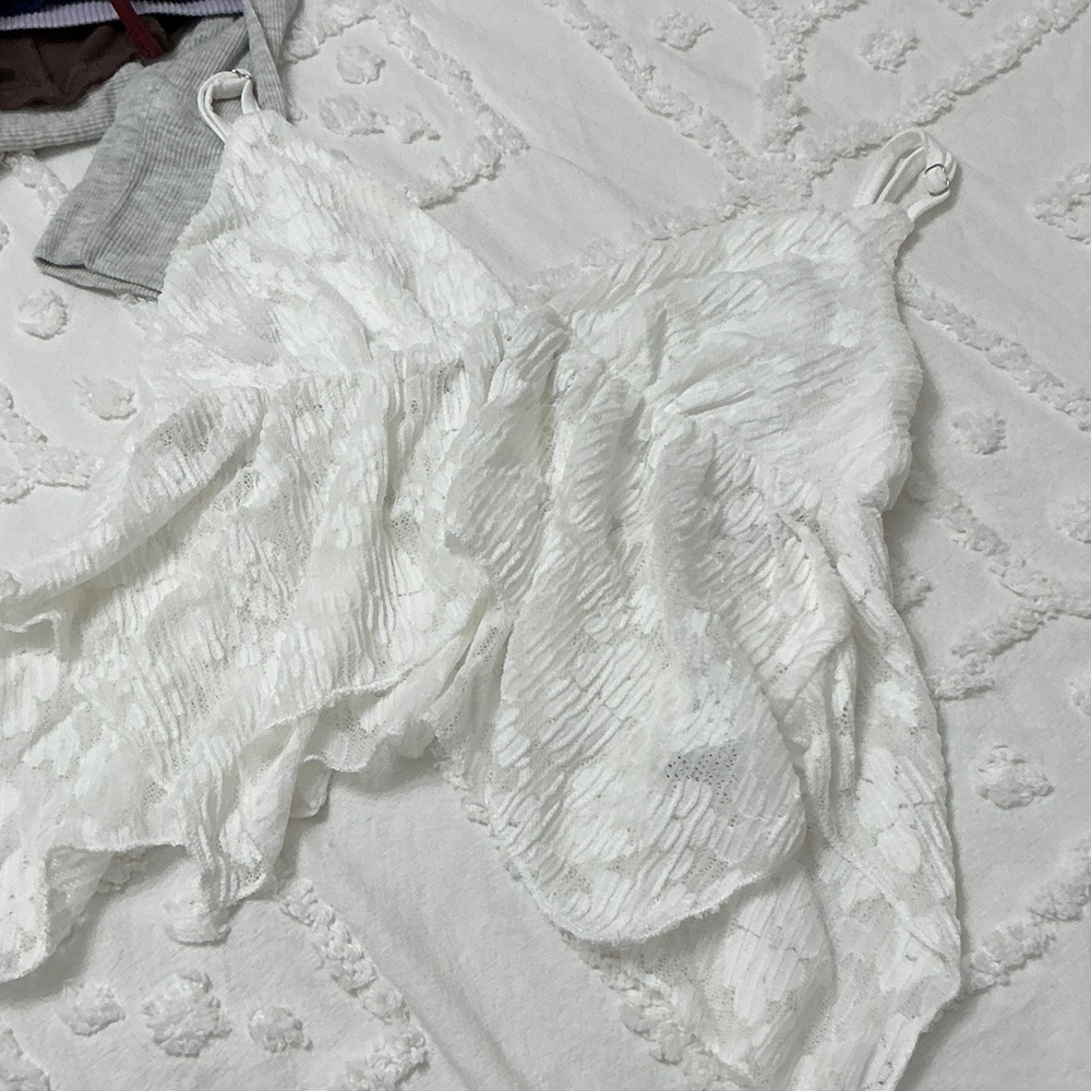 White Lace Camisole Top